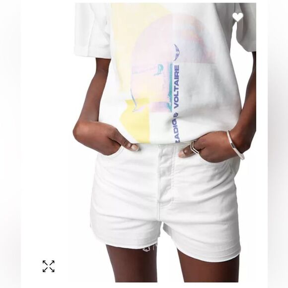 Zadig & Voltaire Bow Mo Terry Palmier Tee NWT - Picture 8 of 10